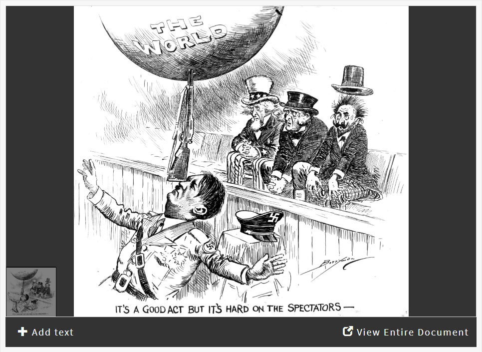 Interpreting a Political Cartoon from the Eve of WWII