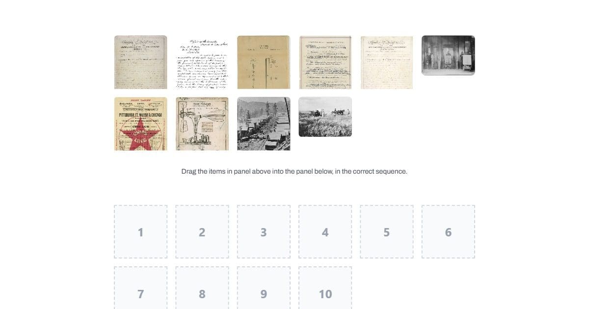 Patent Drawing for Joseph F. Glidden's Improvement to Barbed Wire ...