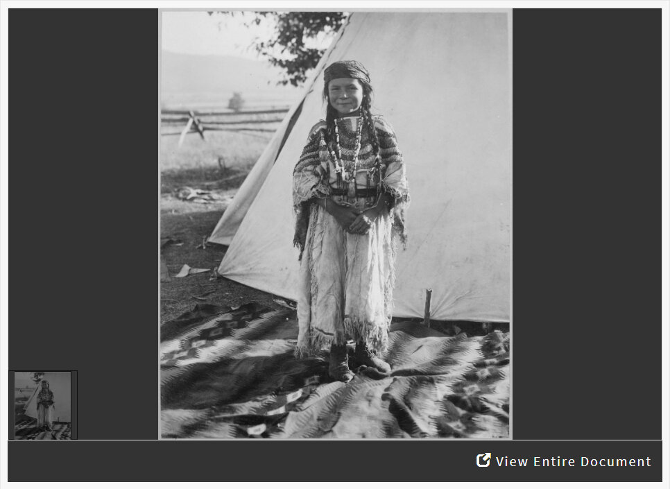 Analyzing a Photograph of a Young American Indian