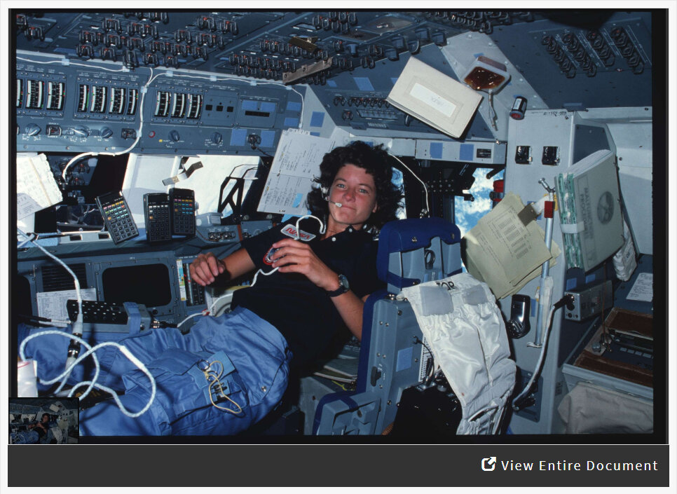 Analyzing a Photograph of Sally Ride