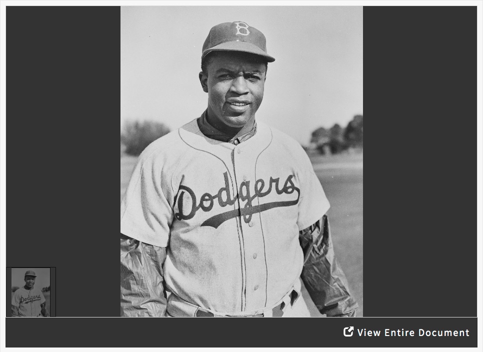 Analyzing a Photograph of Jackie Robinson