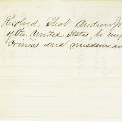 Resolution of Impeachment of President Andrew Johnson, Adopted by House of Representatives