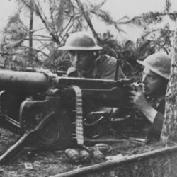 German Machine Gun, Captured by the British, Turned Against Themselves. Scene During the Fighting in Champagne