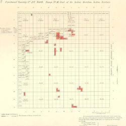 Allotment Map of Fractional Township 23 North of Range 16 East of the Indian Meridian in Indian Territory