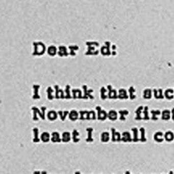 Letter from President Eisenhower to Edgar Eisenhower