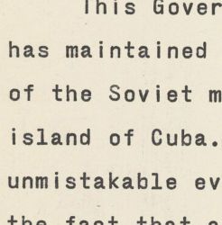 Cuban Missile Crisis Reading Copy October 22, 1962