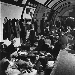 WWII; England; "West End London Air Raid Shelter"
