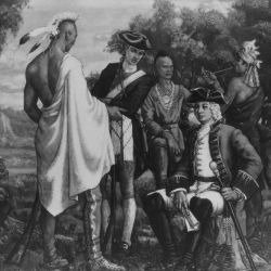 Sir William Johnson Conferring with the Indians