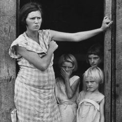 Wife and Children of a Sharecropper in Washington County, Arkansas