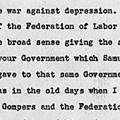 Address of the President at the Dedication of the Samuel Gompers Memorial Monument in Washington, D.C.