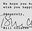 A Christmas Greeting from Bill Clinton to Ronald Reagan