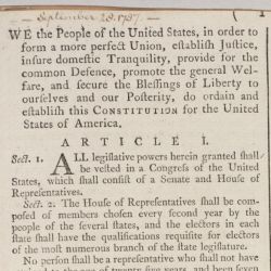 [Printed version of the United States Constitution] Resolve Book of the Office of Foreign Affairs