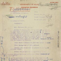 Telegram from George Kennan Charge d