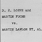 Assignment of arrears and prayer for reversal in the case of Loewe v. Lawlor