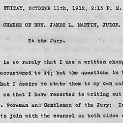 Charge of the Judge Honorable James L. Martin to the jury in the case of Loewe v. Lawlor