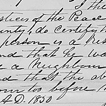 Witnesses to Ownership in the Matter of Henry Garnet, Fugitive Slave