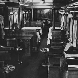 Interior of railroad cars. St. Louis