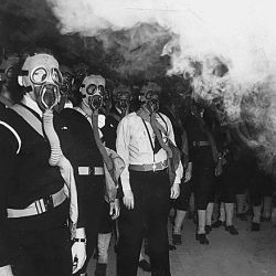 [Gas mask training, Naval Training Center, San Diego, California.]