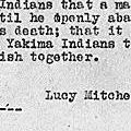 Affidavit of Lucy Mitchell Regarding the Treaty of 1865