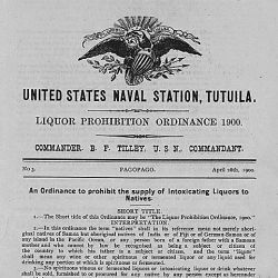 Liquor Prohibition Ordinance 1900, Ordert No. 3 , An Ordinance to prohibit the supply of Intoxicating Liquors to Natives