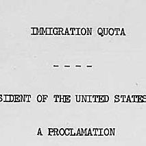 Presidential Proclamation 3626 of October 31, 1964, by President Lyndon B. Johnson declaring the annual immigration quota for the quota area of Malawi as one hundred