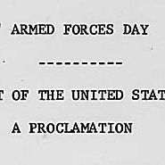 Armed Forces Day Presidential Proclamation