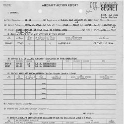 Action Report, U.S. Navy Torpedo Squadron 51 (VT-51), for Actions Occurring September 1-2, 1944.