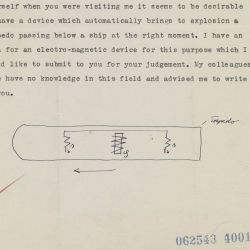 Letter of Albert Einstein to the Lieutenant Stephen Brunauer, U.S. Navy Bureau of Ordnance
