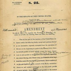 Amendment by Senator Stephen Douglas to the Kansas-Nebraska bill