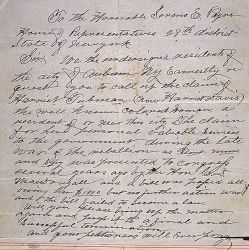 Petition of Auburn, NY, Residents Regarding Harriet Tubman