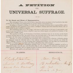 Petition for Universal Suffrage