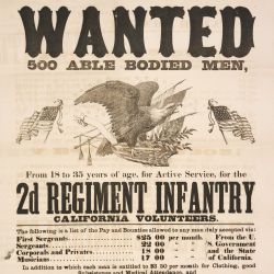 "Wanted 500 Able Bodied Men" Broadside,