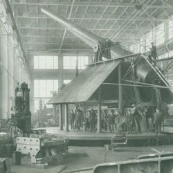 16 Inch Disappearing Carriage Model 1917 under Construction