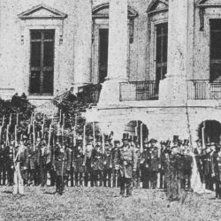 Cassius M. Clay Battalion Defending White House, April 1861. Washington, DC,