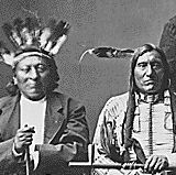Dakota delegation. Identified: left to right, Little Wound, Red Cloud, American Horse, and Red Shirt.