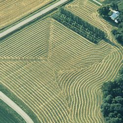 Aerial Photograph of Farmland Within A 15-Mile Radius