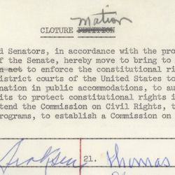 Cloture Motion for the Civil Rights Act of 1964