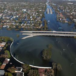 [Hurricane Katrina] New Orleans, LA, September 7, 2005 -- Neighborhoods throughout the area remain flooded as a result of Hurricane Katrina. Jocelyn Augustino/FEMA