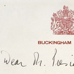 Queen Elizabeth’s Letter to President Dwight D. Eisenhower
