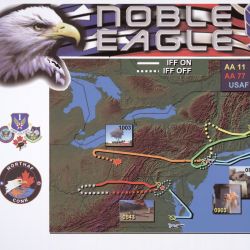 Map of Four Flights and Timeline of Events on September 11, 2001
