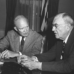 Photograph of Dwight D. Eisenhower and John Foster Dulles