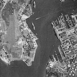 Aerial Photograph of Pearl Harbor, Hawaii
