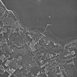 Aerial Photograph of Yorktown, Virginia