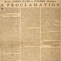 Treaty of Paris Proclamation