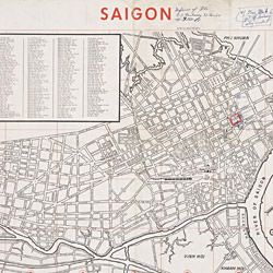 Map of Saigon Defense of the U.S. Embassy