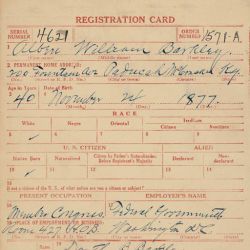 World War I Draft Registration Card for Alben William Barkley