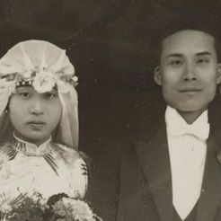 Wedding Photograph of Wong Lan Fong and Yee Shew Ning