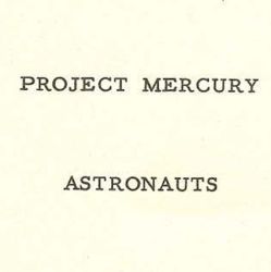 Biographies of Project Mercury Astronauts