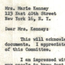 Letter to Representative Harold H. Velde Regarding Communism