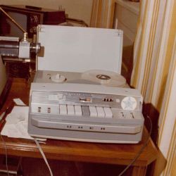 Exhibits 70–72, Photographs of Tape Recorder and Typewriter